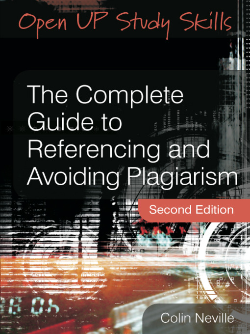 Cover image for The Complete Guide to Referencing and Avoiding Plagiarism